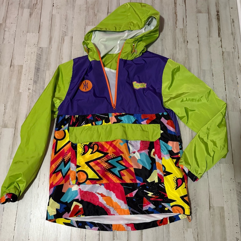 Colorful Hurley Windbreaker Jacket